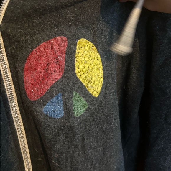 Peace sign zip up sweatshirt - Picture 3 of 5
